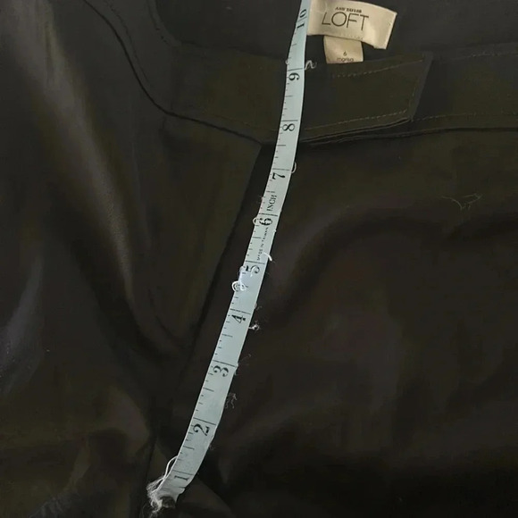 EUC Ann Taylor LOFT black “Marisa” pants. Straight leg. 9” rise. Flat front.Sz 6 - Picture 12 of 12